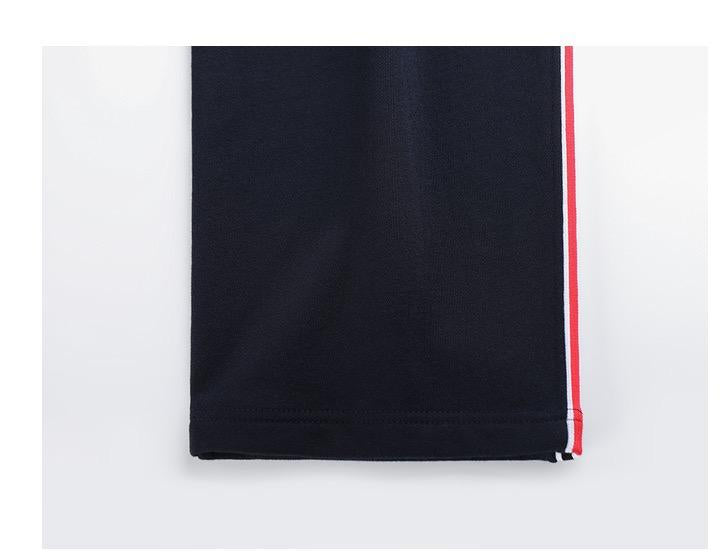 Thom Browne Style Unisex side Side-Stripe loose straight trousers - Image 8