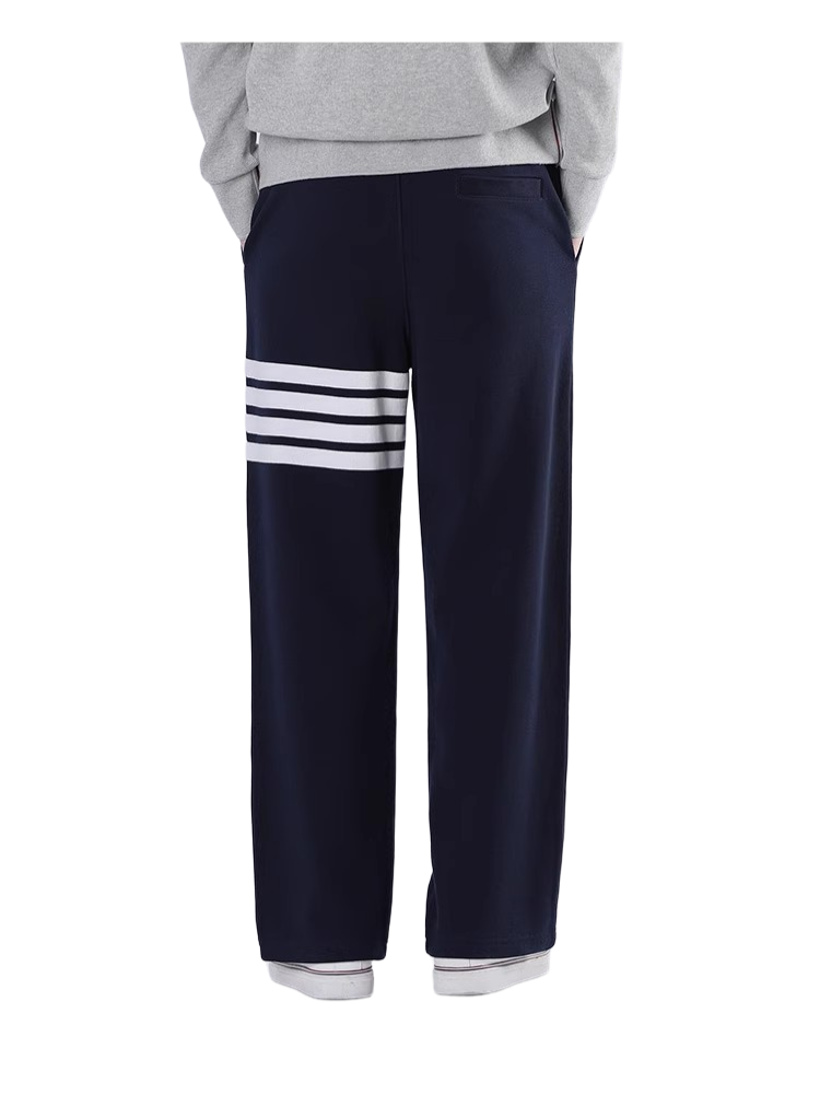 Thom Browne Style Men's Straight - Leg Cropped Trousers - 100% Cotton with Adjustable Backstrap with... - Image 5