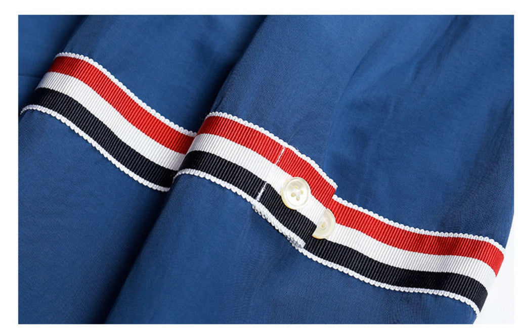Unisex lightweight jacket by Thom Browne, outerwear detail view
