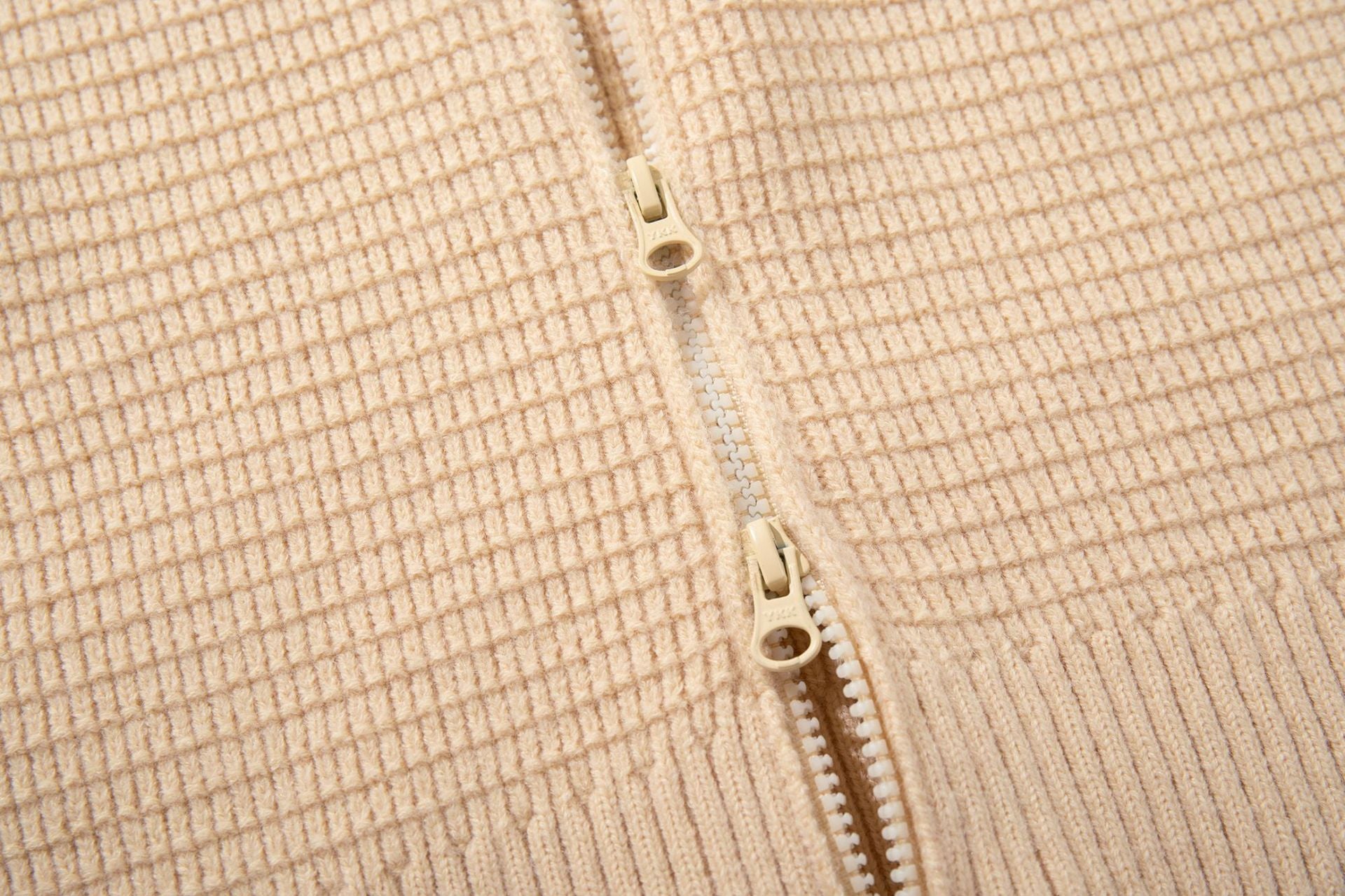 Stone Island Mock-Neck Zip-Up Knit Cardigan