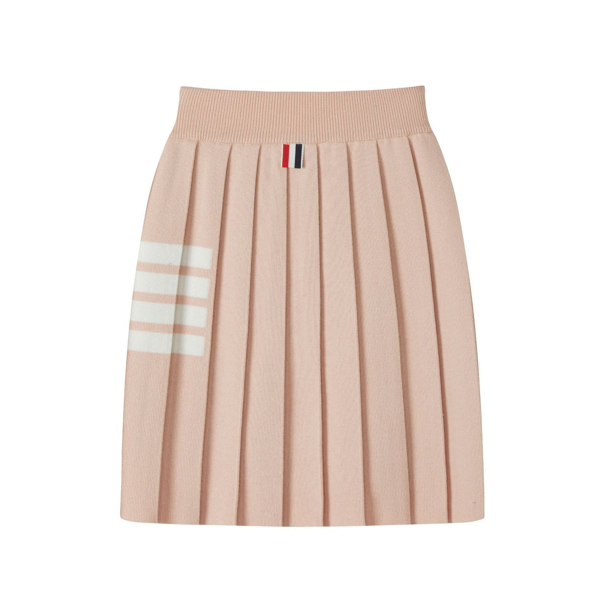 Women's 4-Bar Knitted Pleated Midi Skirt | Thom Browne