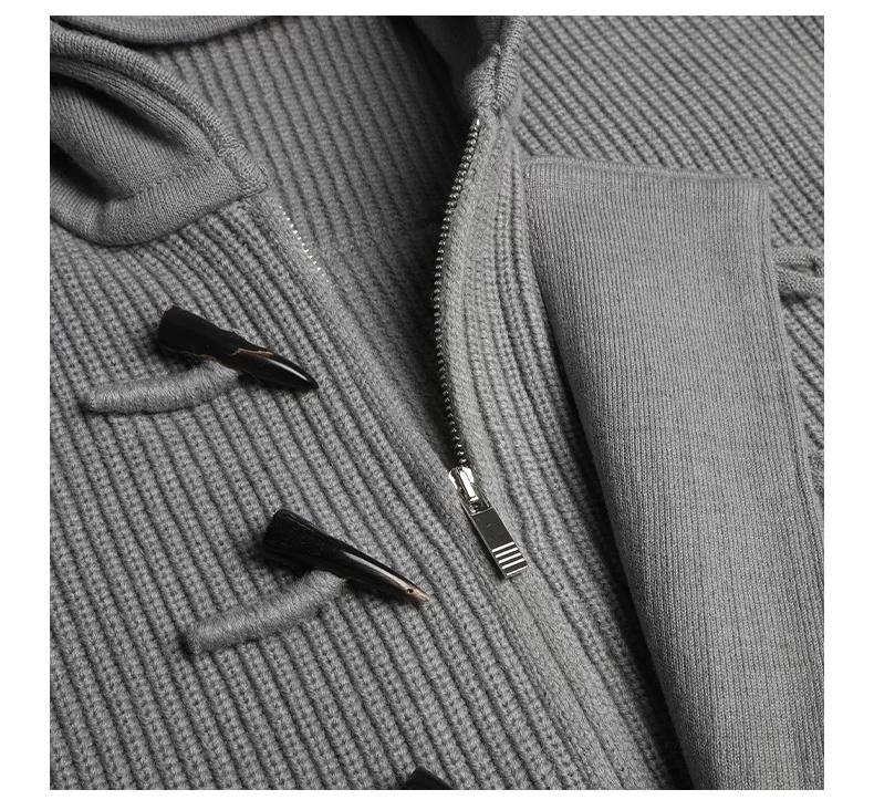 Unisex Chunky Knit Jacket by Thom Browne, outerwear detail view