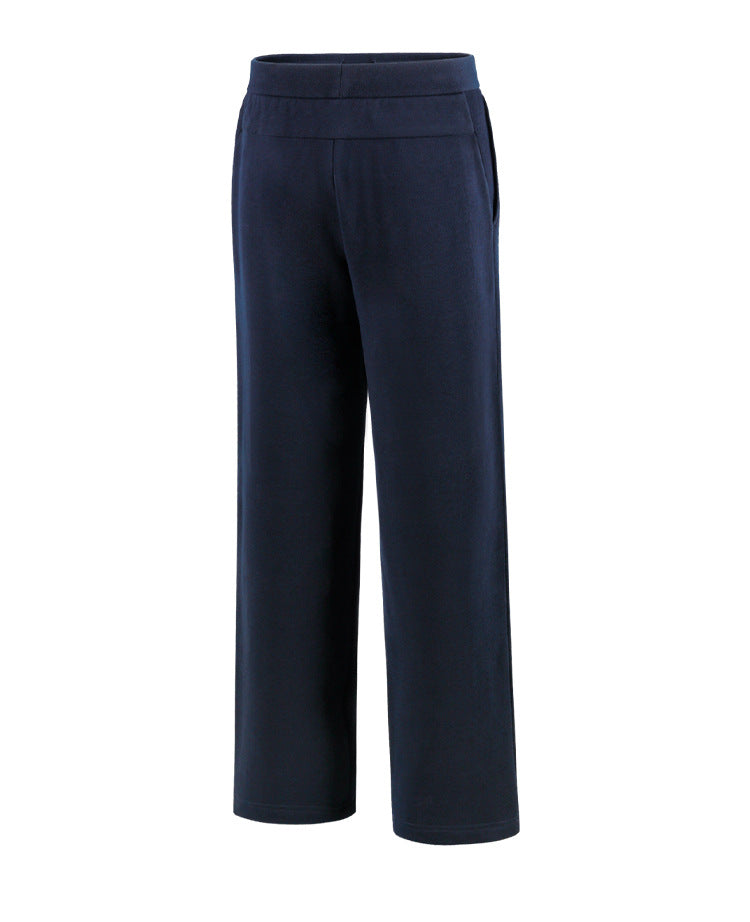 Thom Browne Style Men's Casual Wide - Leg Pants - Cotton Signature Four-Bar Detail - Image 5