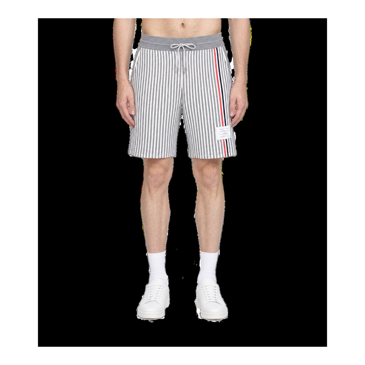 Thom Browne Style Four-Bar Stripe Knit Shorts - Main Image