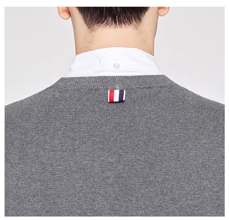 sweater by Thom Browne, knitwear detail view