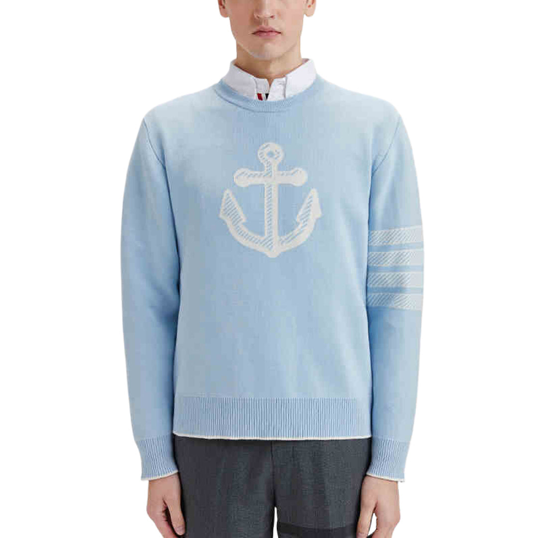 Anchor sweater by Thom Browne, knitwear detail view