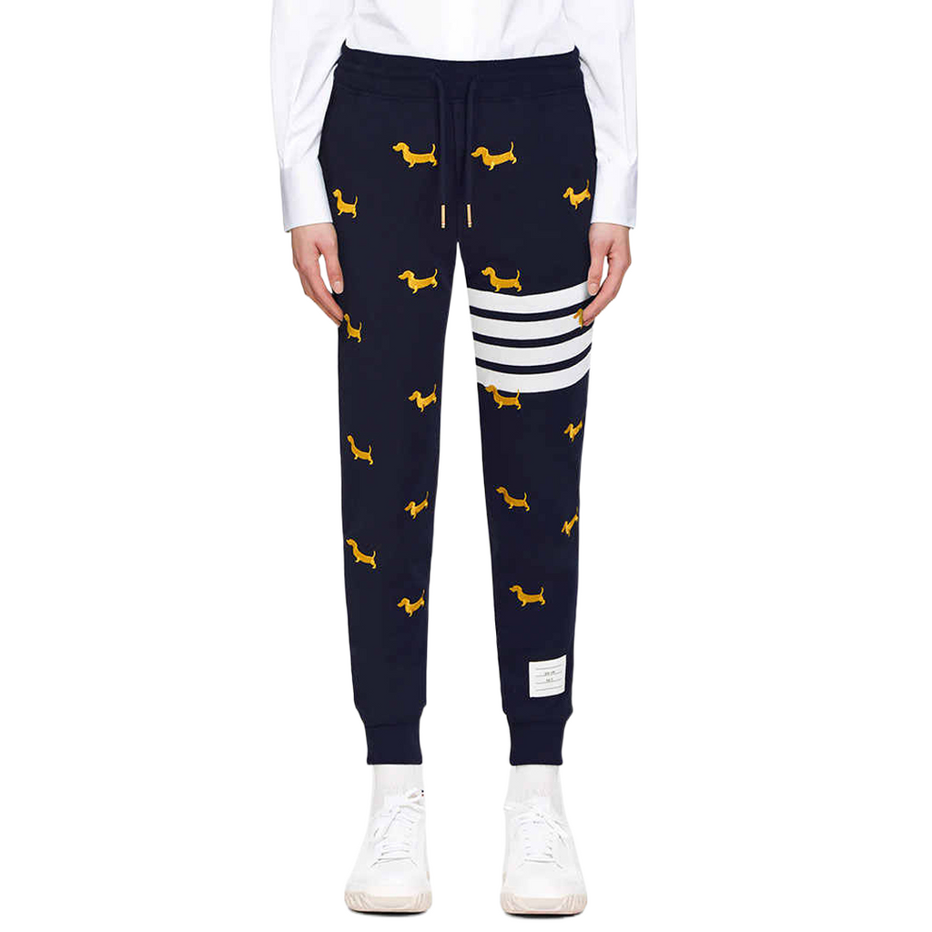 Thom Browne Style Embroidered sweatpants - Image 4