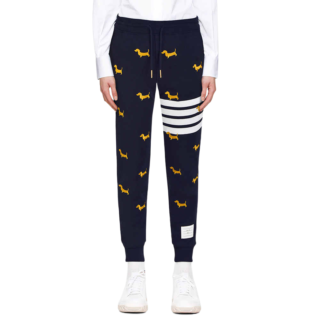 Thom Browne Style Embroidered sweatpants - Image 4