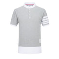 Classic Four-Bar Polo Shirt - 100% Cotton Prem by Thom Browne, product detail view