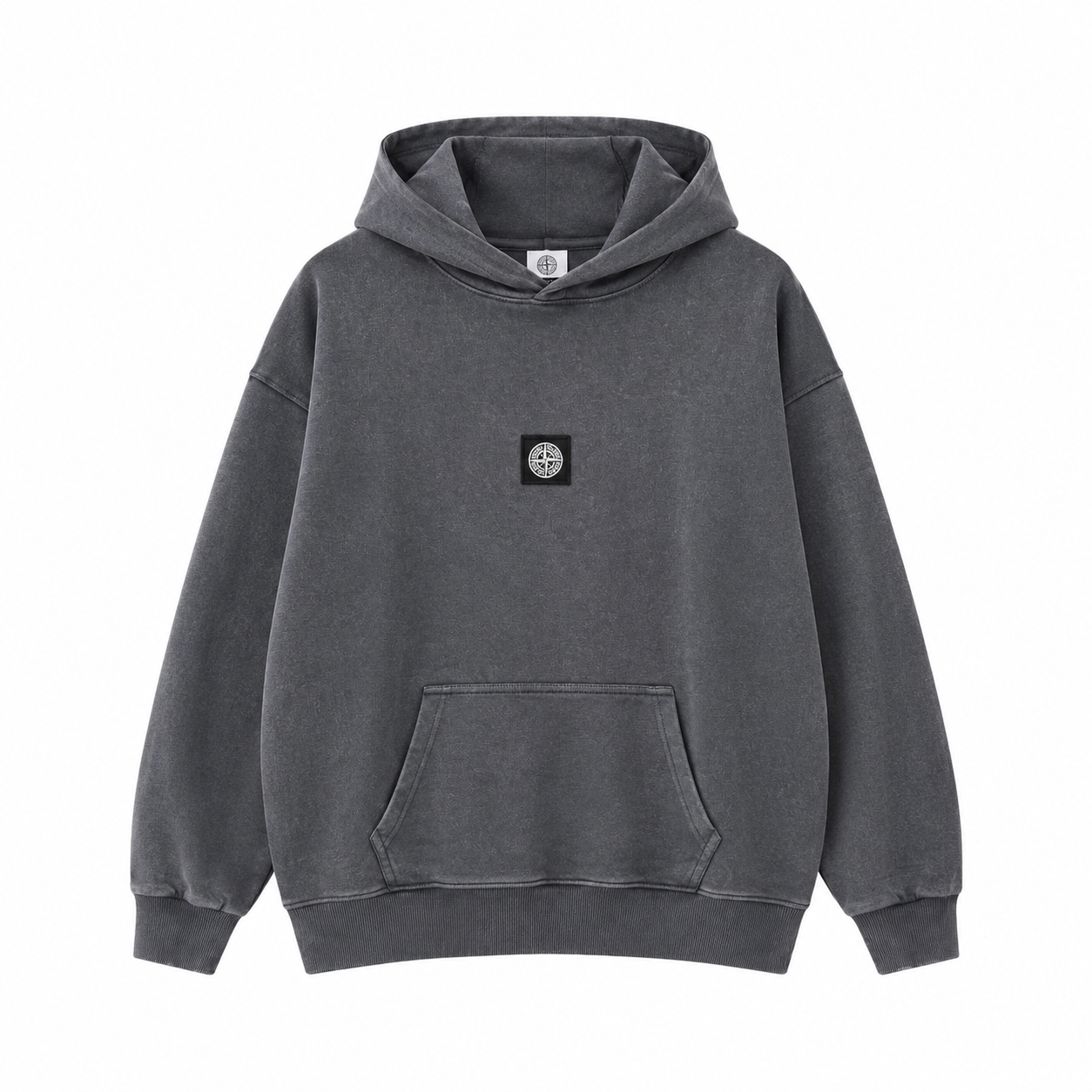 Stone Island Washed Relaxed-Fit Pullover Hoodie