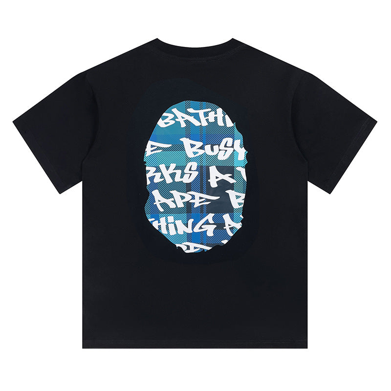 BAPE Stroke Camo By Bathing Big Ape Head T-Shirt - image 2