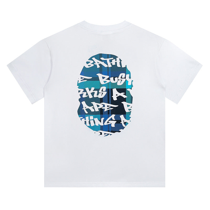 BAPE Stroke Camo By Bathing Big Ape Head T-Shirt - image 2