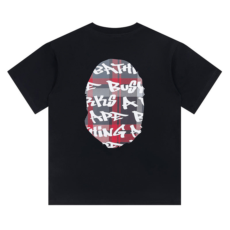 BAPE Stroke Camo By Bathing Big Ape Head T-Shirt - image 2