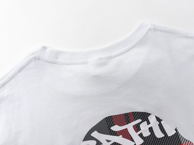 BAPE Stroke Camo By Bathing Big Ape Head T-Shirt - image 4