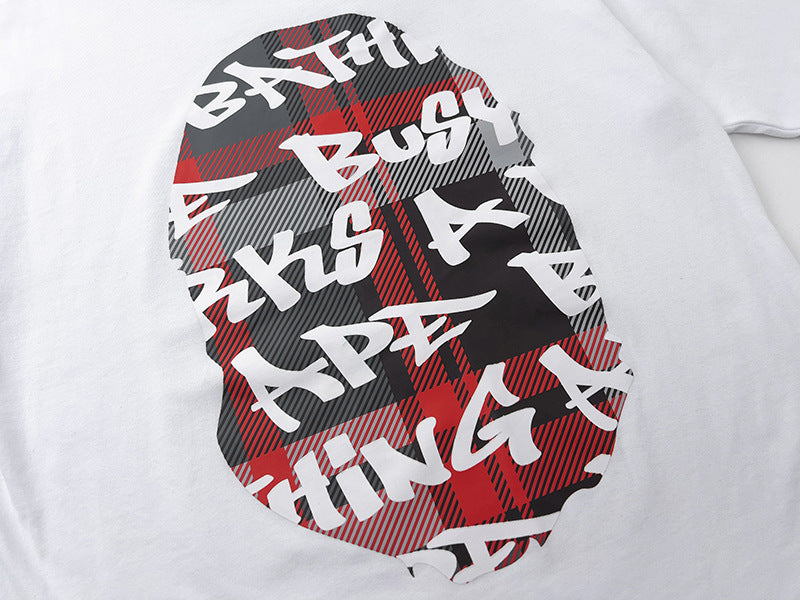 BAPE Stroke Camo By Bathing Big Ape Head T-Shirt - image 5