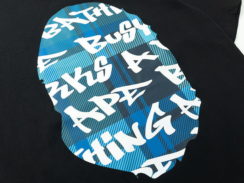 BAPE Stroke Camo By Bathing Big Ape Head T-Shirt - image 6