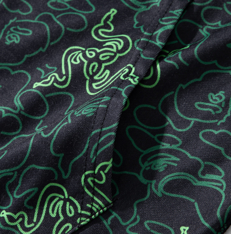 BAPE Green Shark Ape Head Hoodie - image 8
