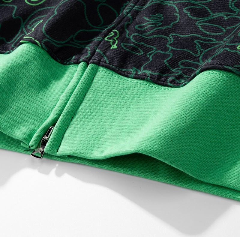 BAPE Green Shark Ape Head Hoodie - image 9