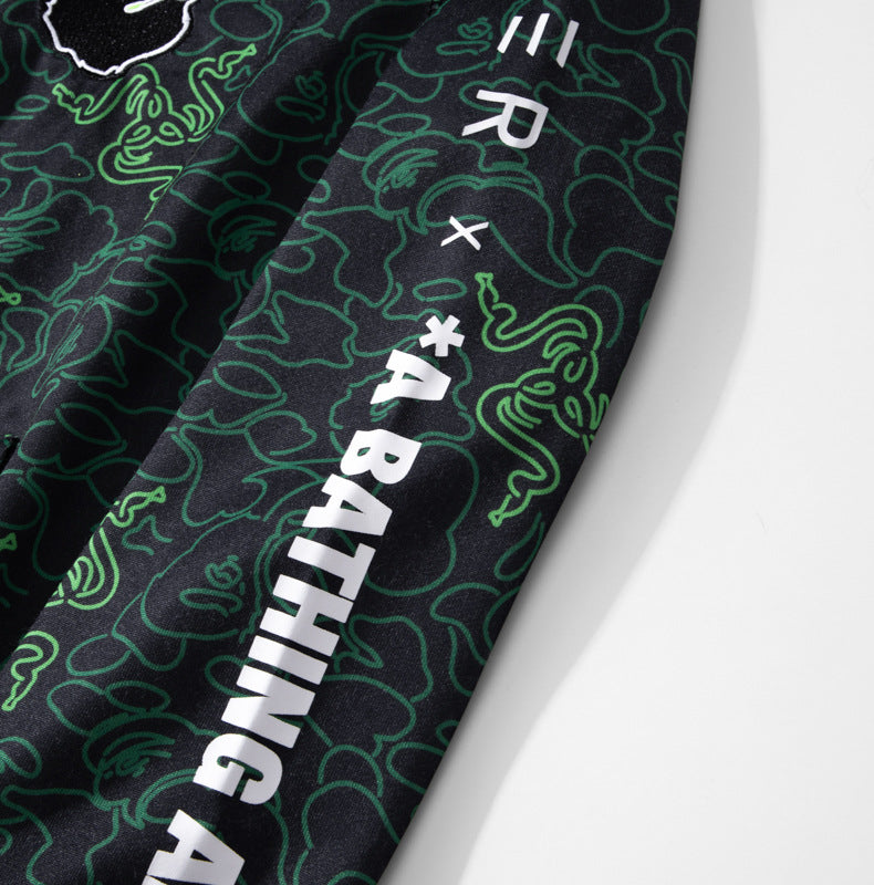 BAPE Green Shark Ape Head Hoodie - image 10