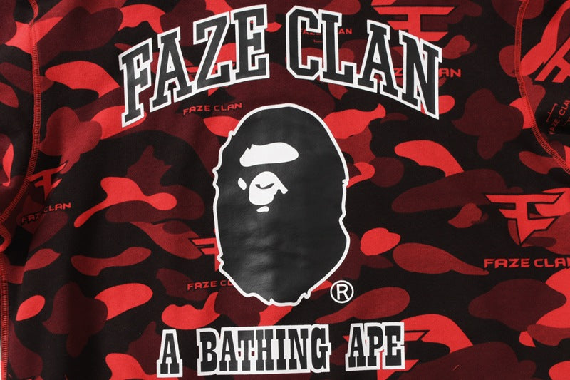 BAPE Red Camo Ape Head Hoodie - image 6