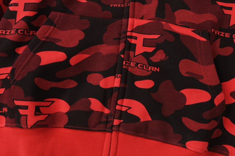 BAPE Red Camo Ape Head Hoodie - image 7