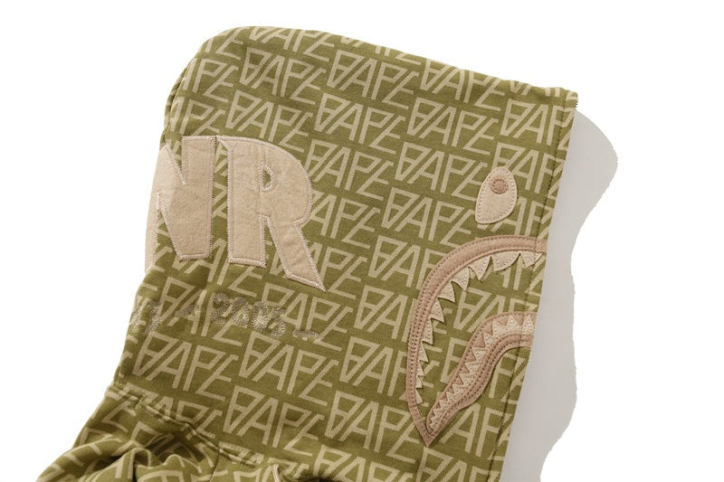 BAPE Logo Color Camo Shark Hoodie - image 7