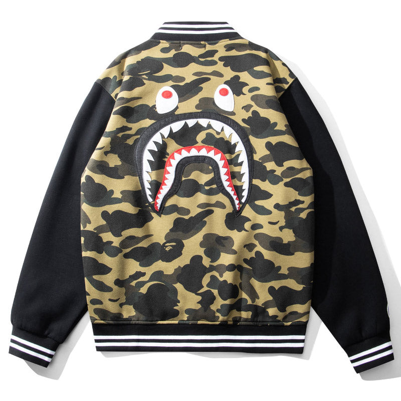 BAPE 1st Camo Shark Sweat MA-1 - image 1