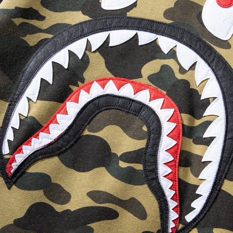 BAPE 1st Camo Shark Sweat MA-1 - image 5