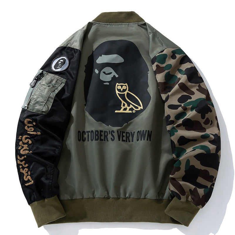 BAPE x OVO Loose Fit MA-1 Jacket - image 2