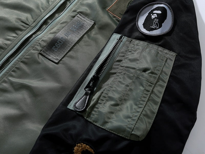 BAPE x OVO Loose Fit MA-1 Jacket - image 5