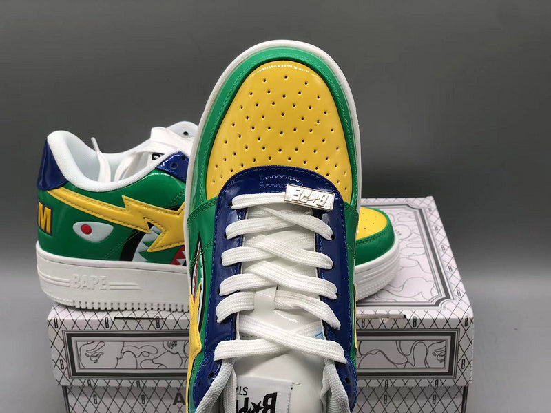 BAPE Bapesta Low M2 'Green Shark Face' - image 7
