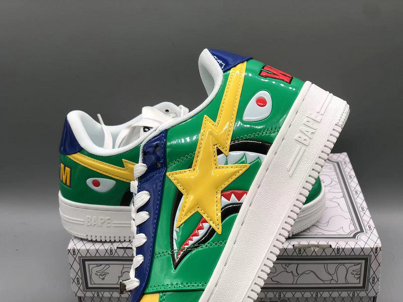 BAPE Bapesta Low M2 'Green Shark Face' - image 8