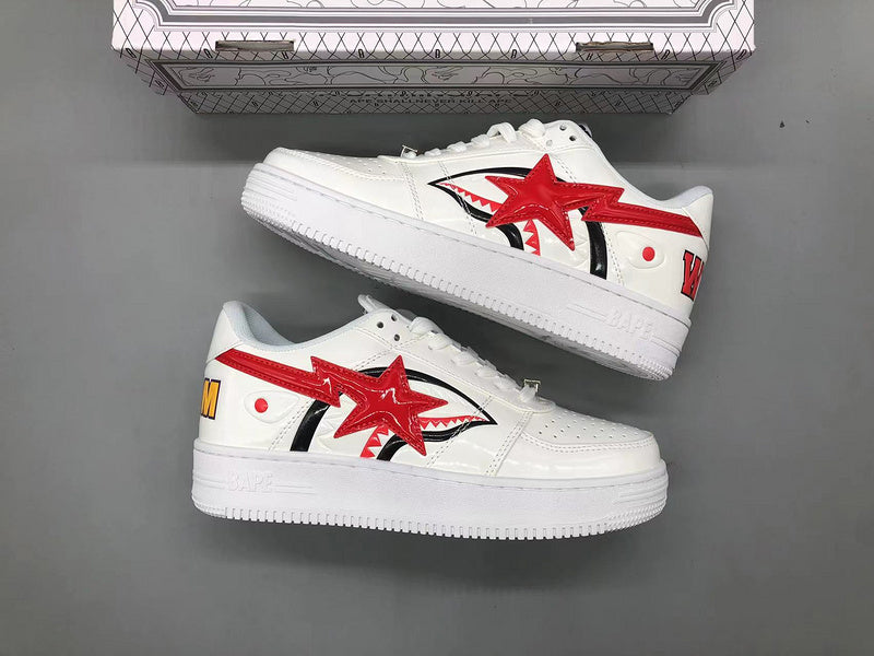 A Bathing Ape Bape Sta Low Shark White - image 2