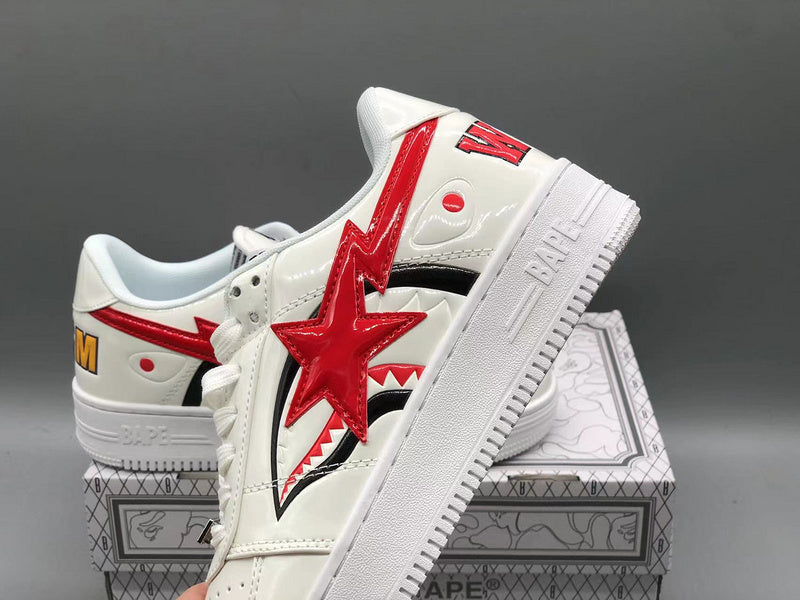 A Bathing Ape Bape Sta Low Shark White - image 6