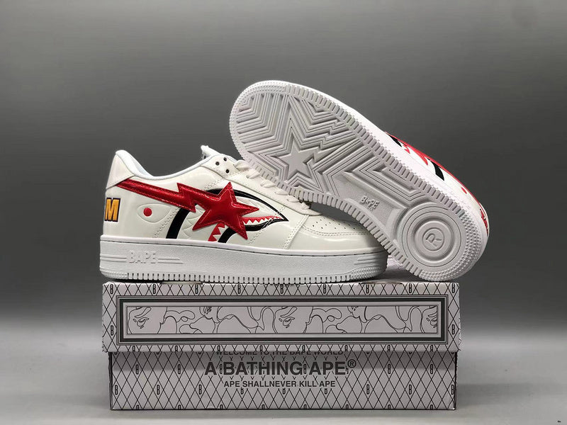 A Bathing Ape Bape Sta Low Shark White - image 7