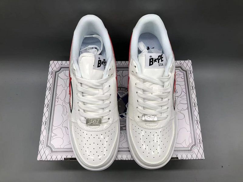 A Bathing Ape Bape Sta Low Shark White - image 4