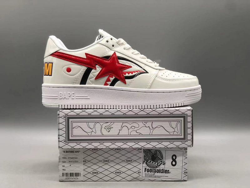 A Bathing Ape Bape Sta Low Shark White - image 9