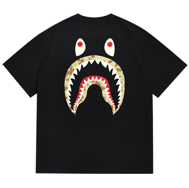 BAPEX Stussy Shark Print T-Shirt - image 2