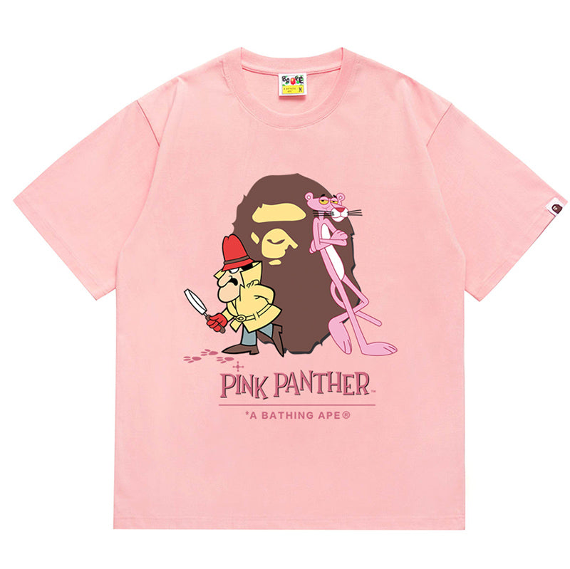 BAPE X PINK PANTHER APE HEAD TEE - image 1