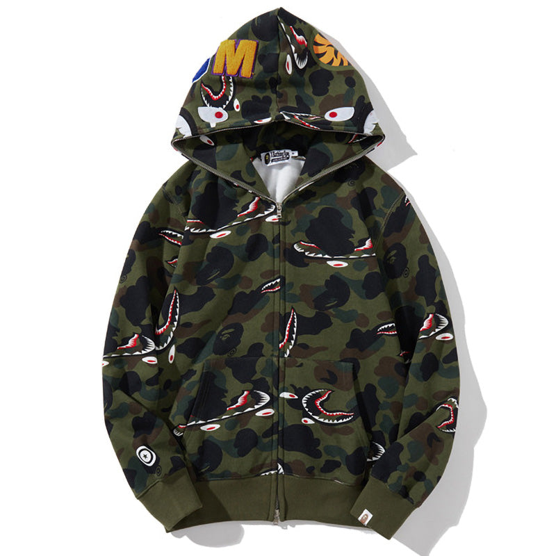 BAPE Shark 1st Camo Shark Zip Hoodie - image 2