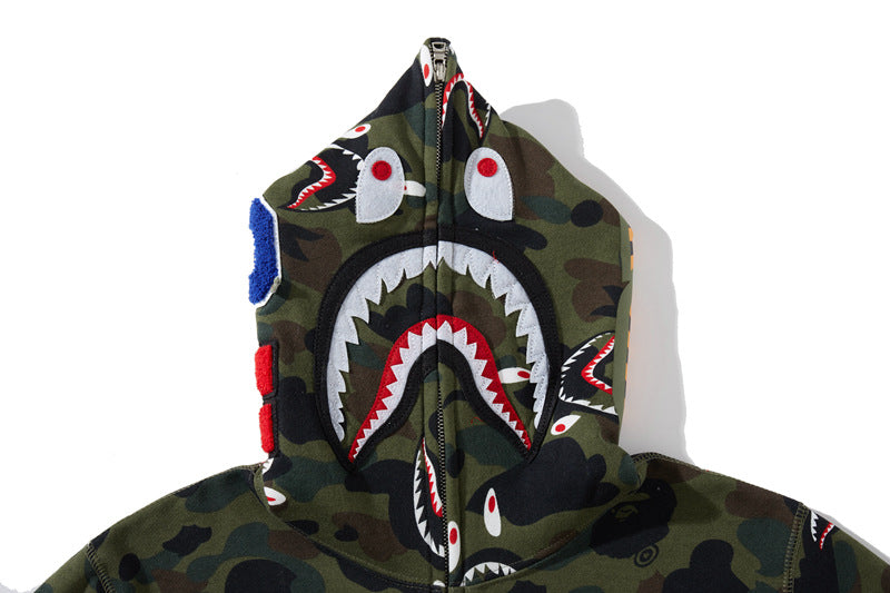BAPE Shark 1st Camo Shark Zip Hoodie - image 7