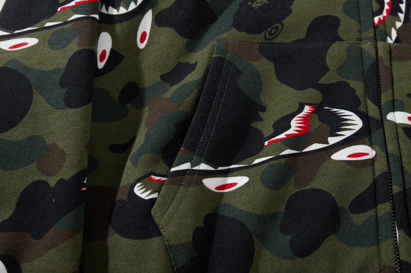 BAPE Shark 1st Camo Shark Zip Hoodie - image 10