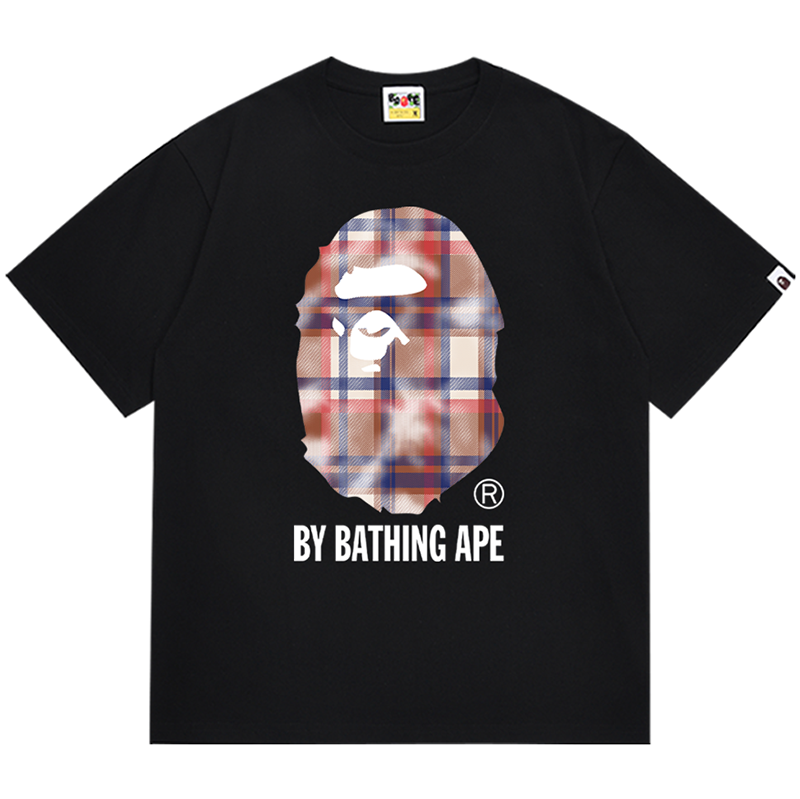 BAPE Bleach Check Ape Head Tee - image 2