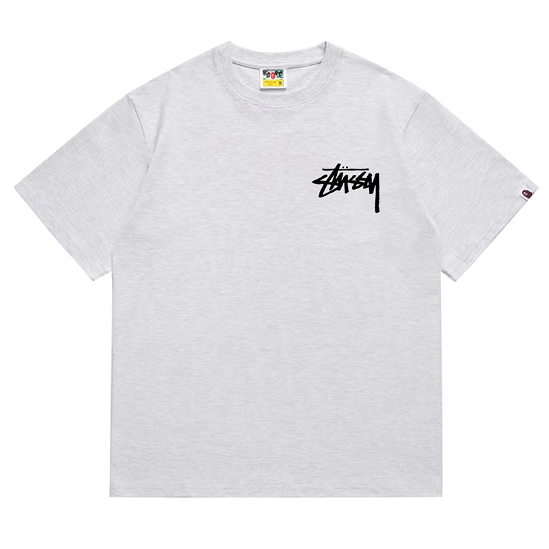 BAPE X Stussy Basic Pigment Dyed Tee - image 3