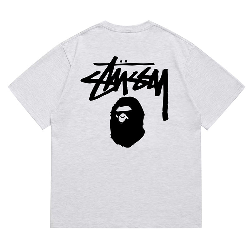 BAPE X Stussy Basic Pigment Dyed Tee - image 4