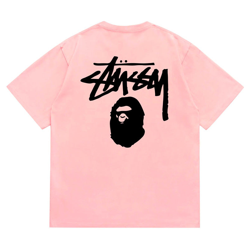 BAPE X Stussy Basic Pigment Dyed Tee - image 4