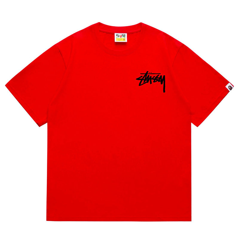 BAPE X Stussy Basic Pigment Dyed Tee - image 2