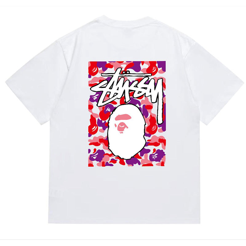 BAPE X Stussy Ape Head Tee - image 2