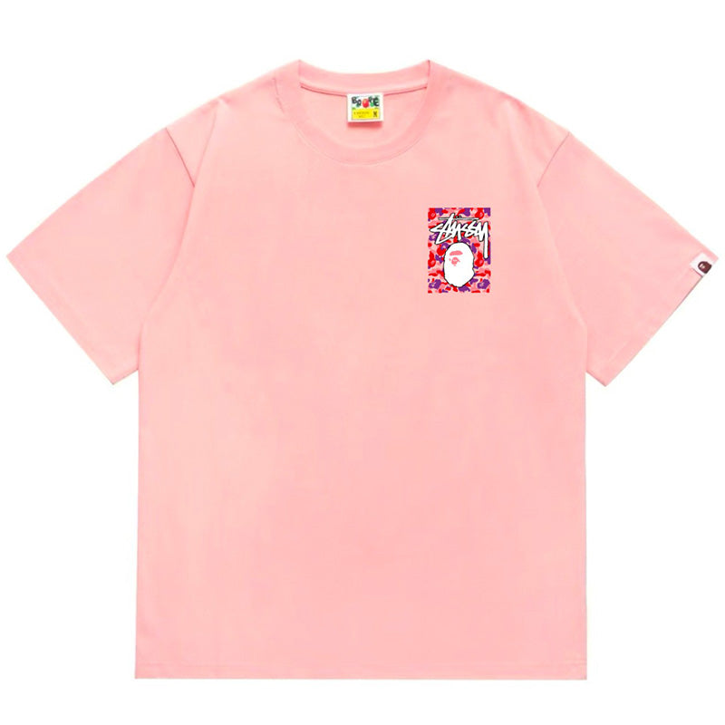 BAPE X Stussy Ape Head Tee - image 4