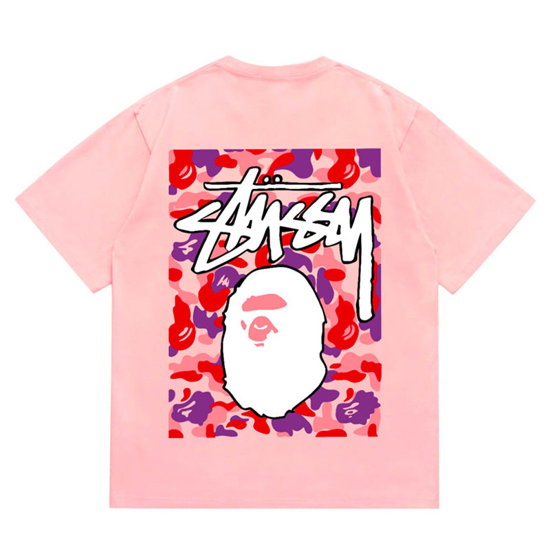 BAPE X Stussy Ape Head Tee - image 2